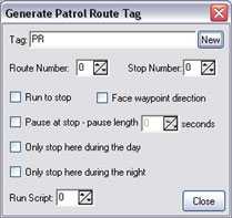 Patrol Route Tags